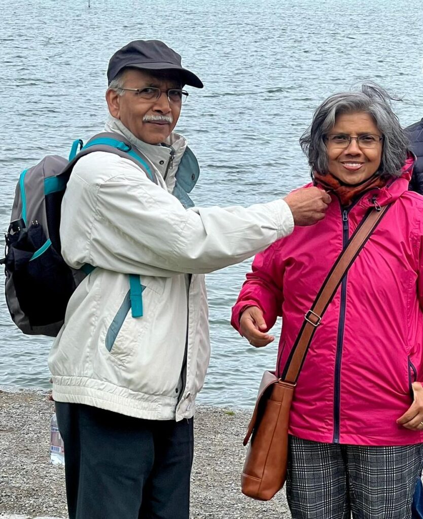 അവതാരികയും ഭർത്താവ് ജോർജ് വിമലശേരിയും